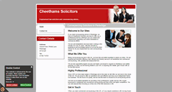 Desktop Screenshot of cheethamssolicitors.com